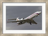 Framed Tupolev Tu-154M in flight over Bulgaria