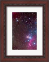 Framed Area around the Belt of Orion, with the Horsehead and Flame Nebula