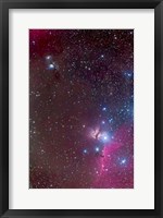 Framed Area around the Belt of Orion, with the Horsehead and Flame Nebula