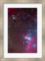 Framed Area around the Belt of Orion, with the Horsehead and Flame Nebula