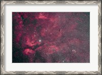 Framed Gamma Cygni nebulosity complex with the Crescent Nebula