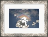 Framed Iridescent clouds, Alberta, Canada