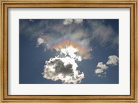 Framed Iridescent clouds, Alberta, Canada