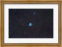 Framed Dumbbell Nebula, a planetary nebula in the constellation Vulpecula
