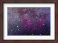 Framed extensive Gum Nebula area in the constellation Vela