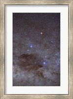 Framed Southern Cross and Coalsack Nebula in Crux