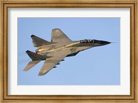 Framed Bulgarian Air Force MiG-29UB over Bulgaria