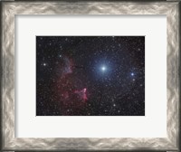 Framed Variable star Gamma Cassiopeiae, with associated emission and reflection nebulae