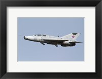 Framed Serbian Air Force MiG-21UM jet fighter