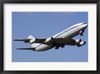 Framed Aeroflot Ilyushin Il-86 airliner taking off from Bulgaria