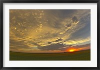 Framed Cloudscape at sunset, Alberta, Canada