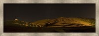 Framed Starry night sky and green shadows, Zanjan Province, Iran