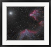 Framed IC 59 and IC 63 in Cassiopeia