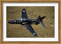 Framed Hawk jet trainer aircraft of the Royal Air Force