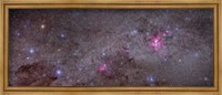 Framed Mosaic of the Carina Nebula and Crux area in the southern sky
