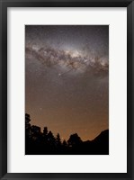 Framed center of the Milky Way above the Sierras, Argentina