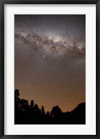 Framed center of the Milky Way above the Sierras, Argentina