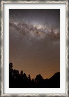 Framed center of the Milky Way above the Sierras, Argentina