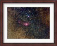Framed Widefield view of nebulae in Sagittarius