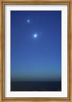 Framed Conjunction of Jupiter, Venus and Mercury