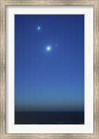 Framed Conjunction of Jupiter, Venus and Mercury