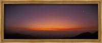 Framed Panoramic view of Las Campanas Observatory at twilight, Chile