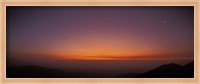 Framed Panoramic view of Las Campanas Observatory at twilight, Chile