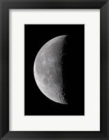 Framed 23 day old waning moon