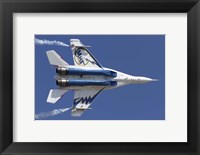 Framed Bottom view of a Russian MiG-29OVT aerobatic aircraft