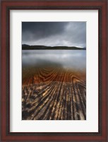 Framed Geology lines in Sandvannet Lake, Nordland County, Norway