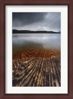 Framed Geology lines in Sandvannet Lake, Nordland County, Norway