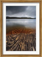 Framed Geology lines in Sandvannet Lake, Nordland County, Norway