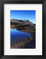 Framed Skittendalen mountain peaks in Troms County, Norway