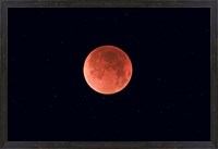 Framed Total lunar eclipse taken near Calgary, Alberta, Canada