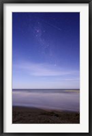 Framed meteor crossing the Milky Way, Miramar, Argentina