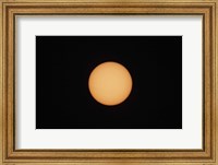 Framed Sunspots on the Sun's surface