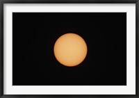Framed Sunspots on the Sun's surface