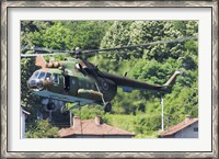 Framed Bulgarian Air Force Mi-17 helicopter, Bulgaria