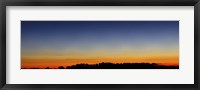 Framed Wide panorama of Comet Panstarrs, Buenos Aires, Argentina
