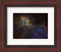 Framed Sharpless 2-132 emission nebula