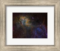 Framed Sharpless 2-132 emission nebula