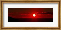 Framed panoramic image where clouds mimic solar prominences