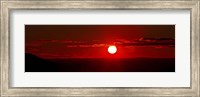 Framed panoramic image where clouds mimic solar prominences