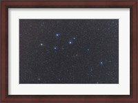 Framed Delphinus constellation on a hazy night