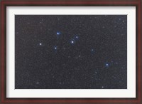 Framed Delphinus constellation on a hazy night