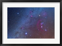 Framed Orion and the Winter Triangle stars