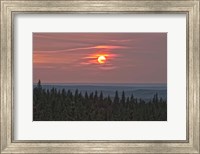 Framed Sunset at Horseshoe Canyon, Cypress Hills Interprovincial Park, Alberta, Canada