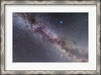Framed Summer Triangle stars in the Milky Way through Cygnus, Lyra and Aquila