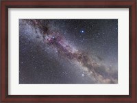 Framed Summer Triangle stars in the Milky Way through Cygnus, Lyra and Aquila