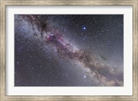 Framed Summer Triangle stars in the Milky Way through Cygnus, Lyra and Aquila